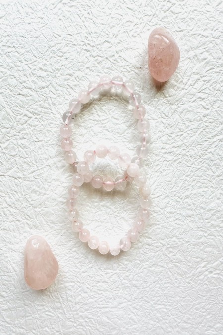 Pulsera de Cuarzo rosa